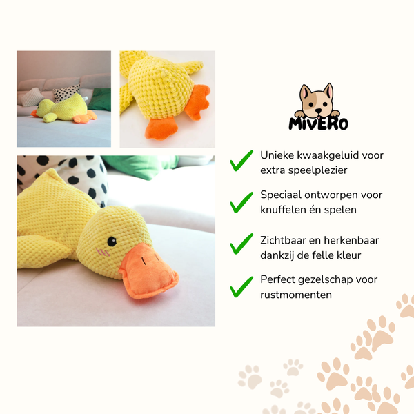 QuackMate - Quakkend Pluche Hondenspeeltje