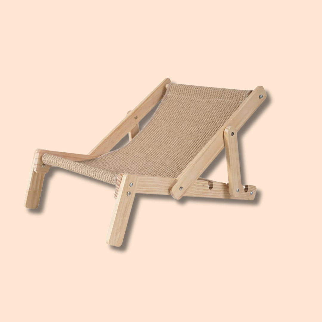 FurLounge -  Verstelbare Houten Kattenlounger