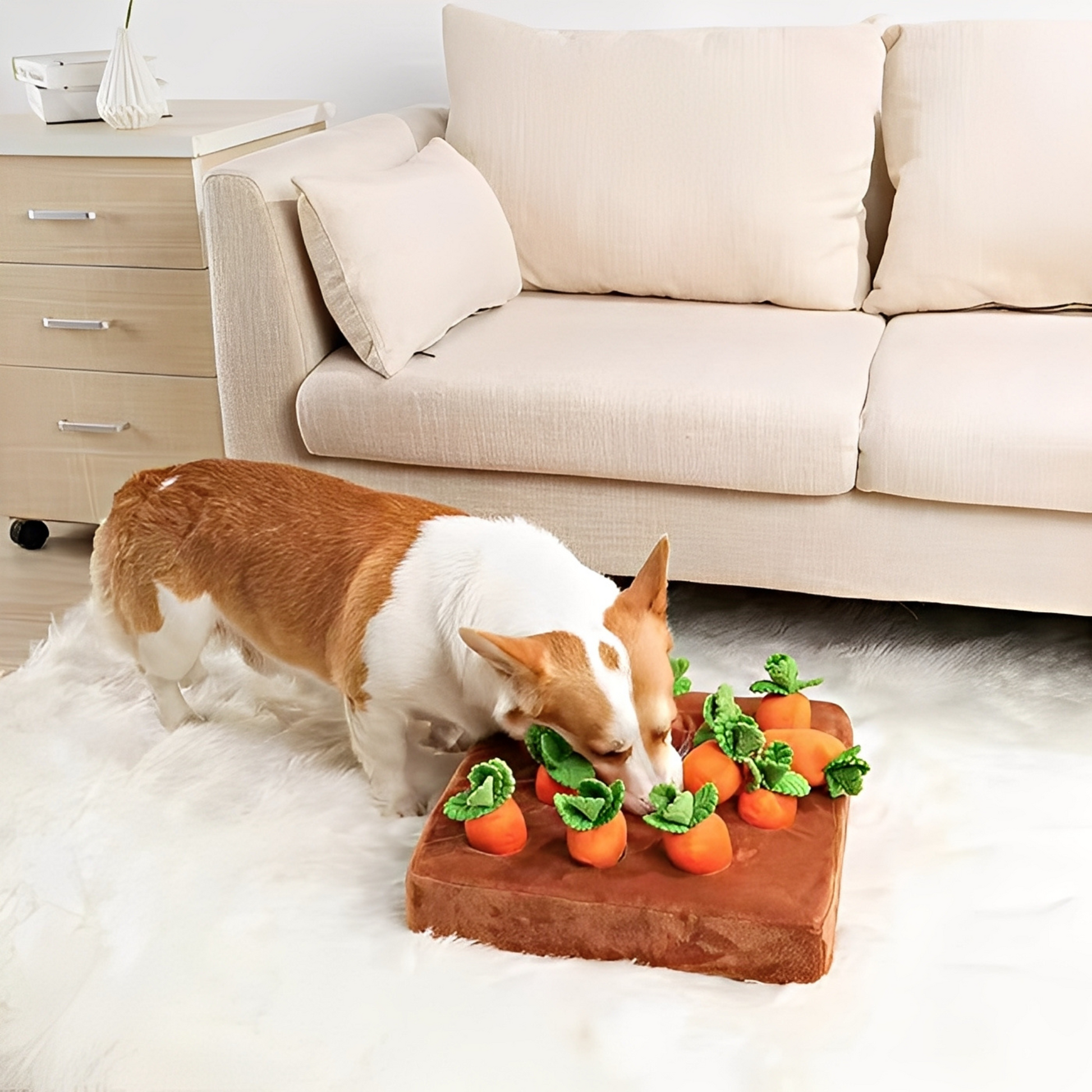 Wortelspel - Honden Snuffelmat Voerpuzzel Speelgoed