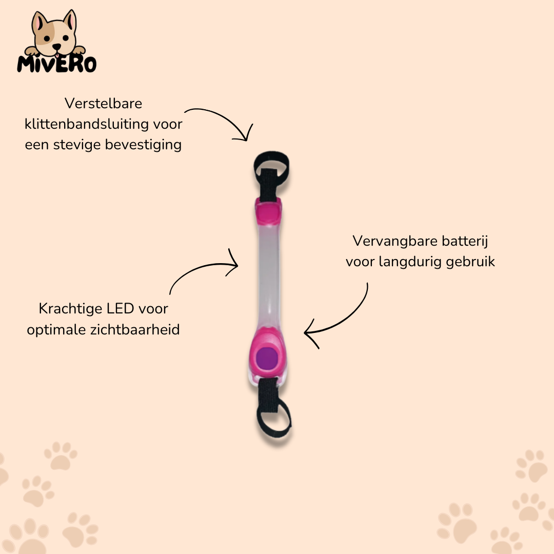 PawGlow - LED Veiligheids Hondenlamp
