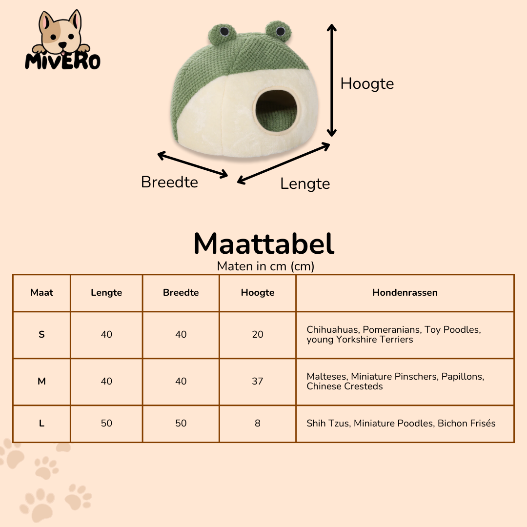 WarmCroak -  Pluche Antislip Huisdierenbed