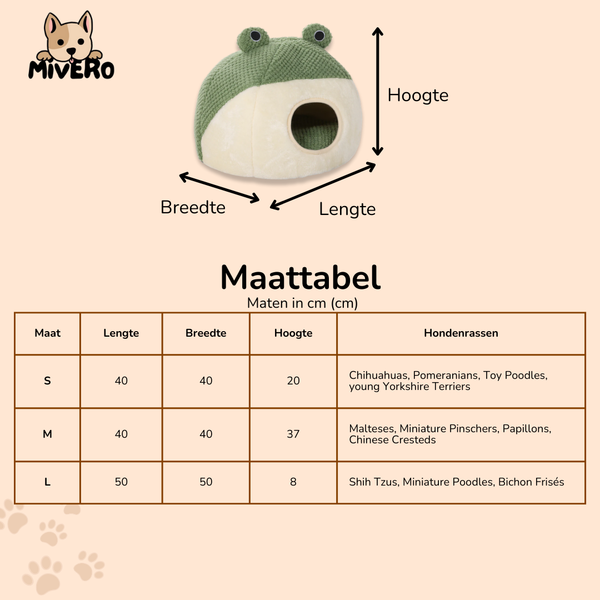 WarmCroak -  Pluche Antislip Huisdierenbed