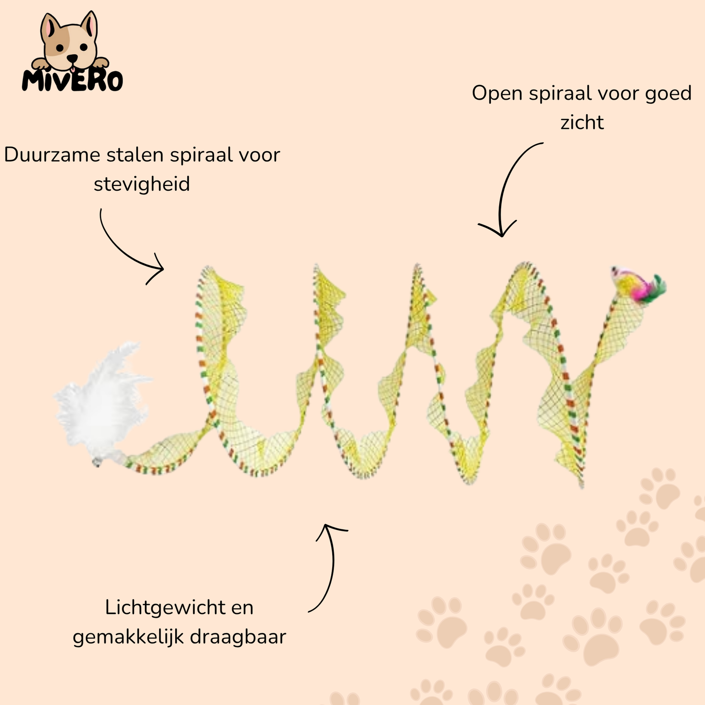 PlayCoil - Interactieve Spiraal Kattentunnel