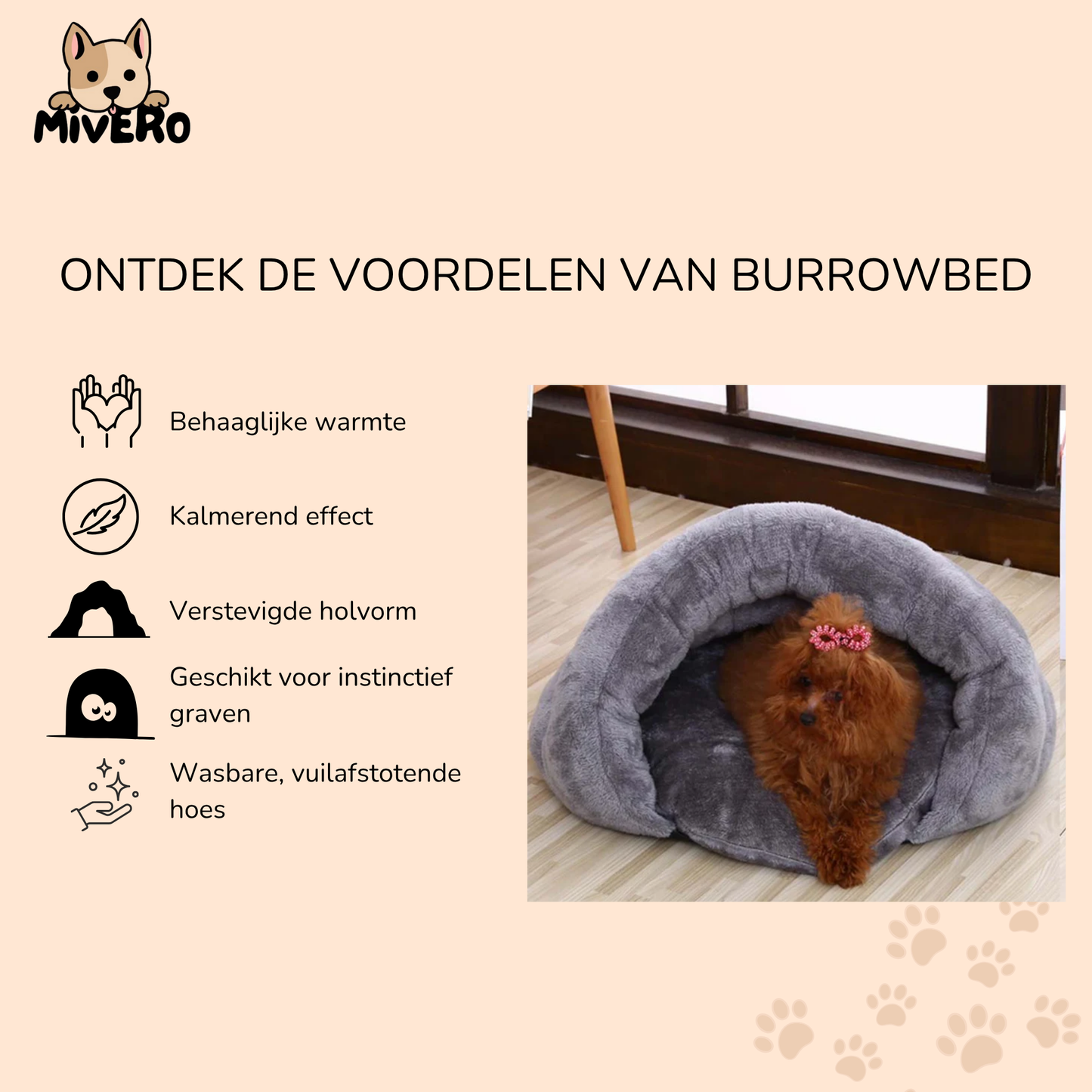 BurrowBed - Pluche Knus Hondenbed