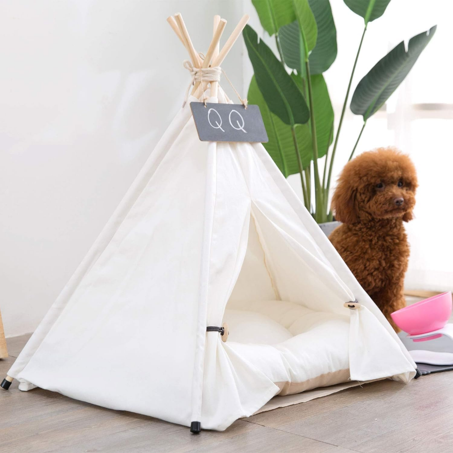 Snugwood - Houten Katoenen Hondenbed