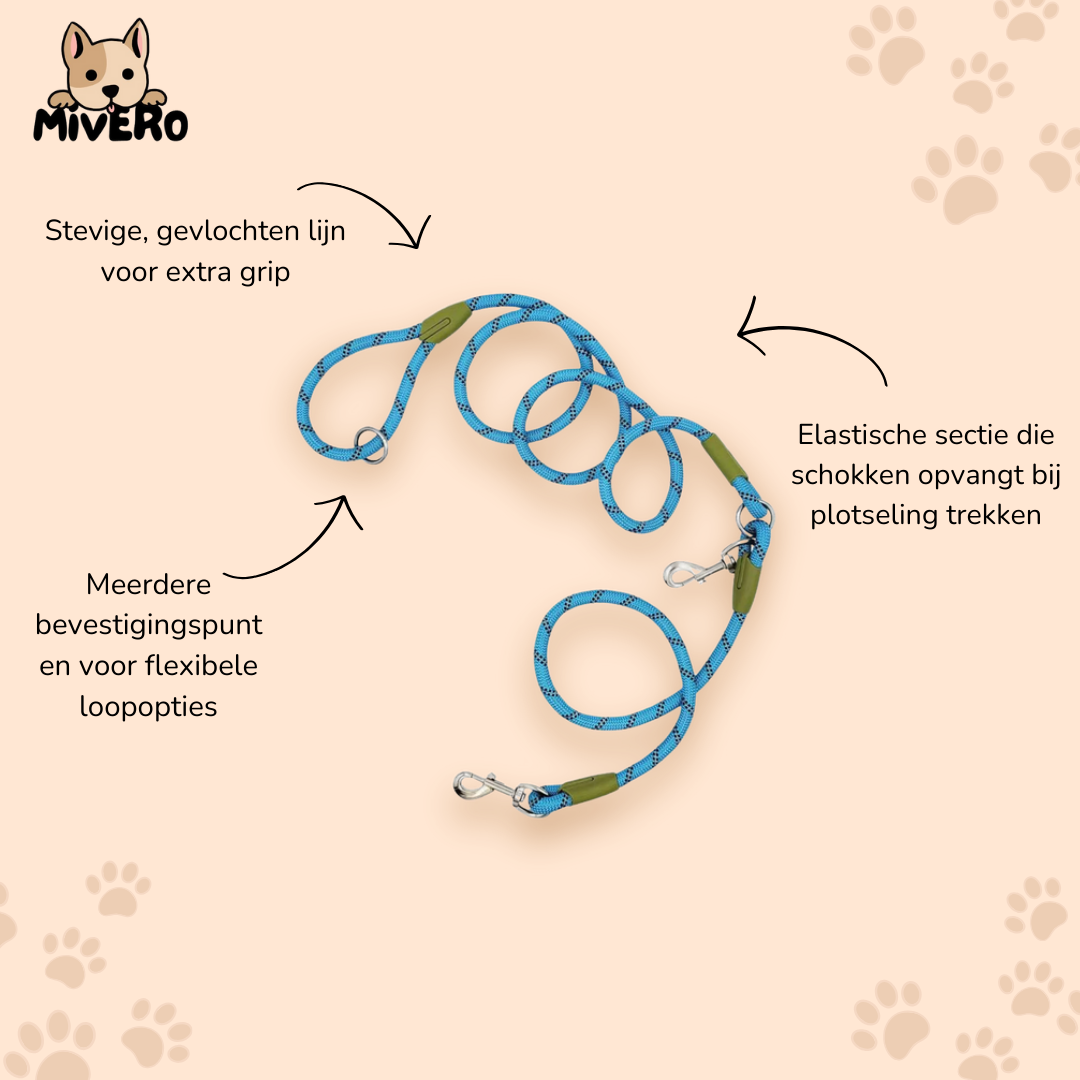 LeashLink  - Handsfree Verstelbare Hondenriem
