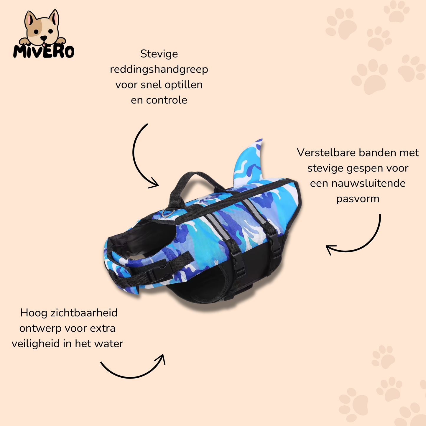 AquaPup - Drijvend Veiligheids Hondenzwempak