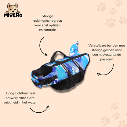 AquaPup - Drijvend Veiligheids Hondenzwempak