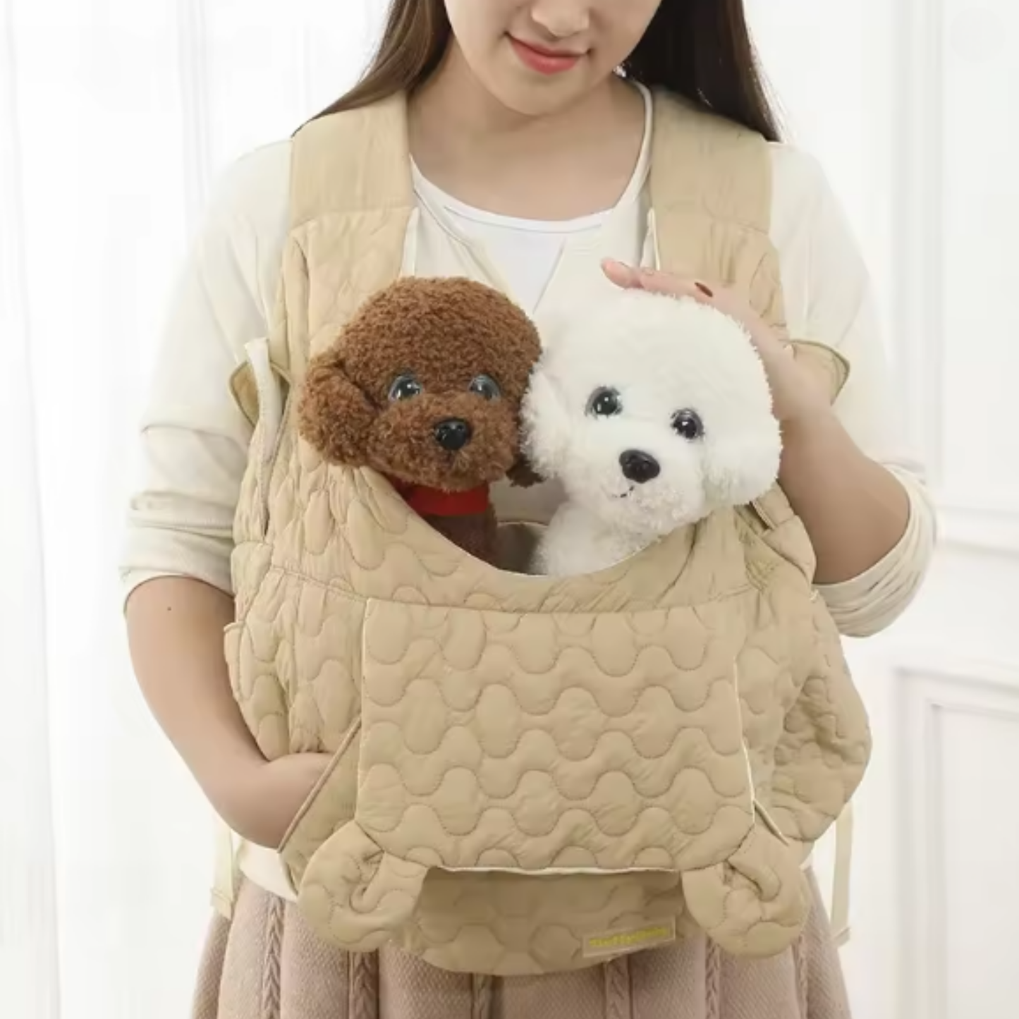 Huglee - Gewatteerde Fleece Hondendraagtas