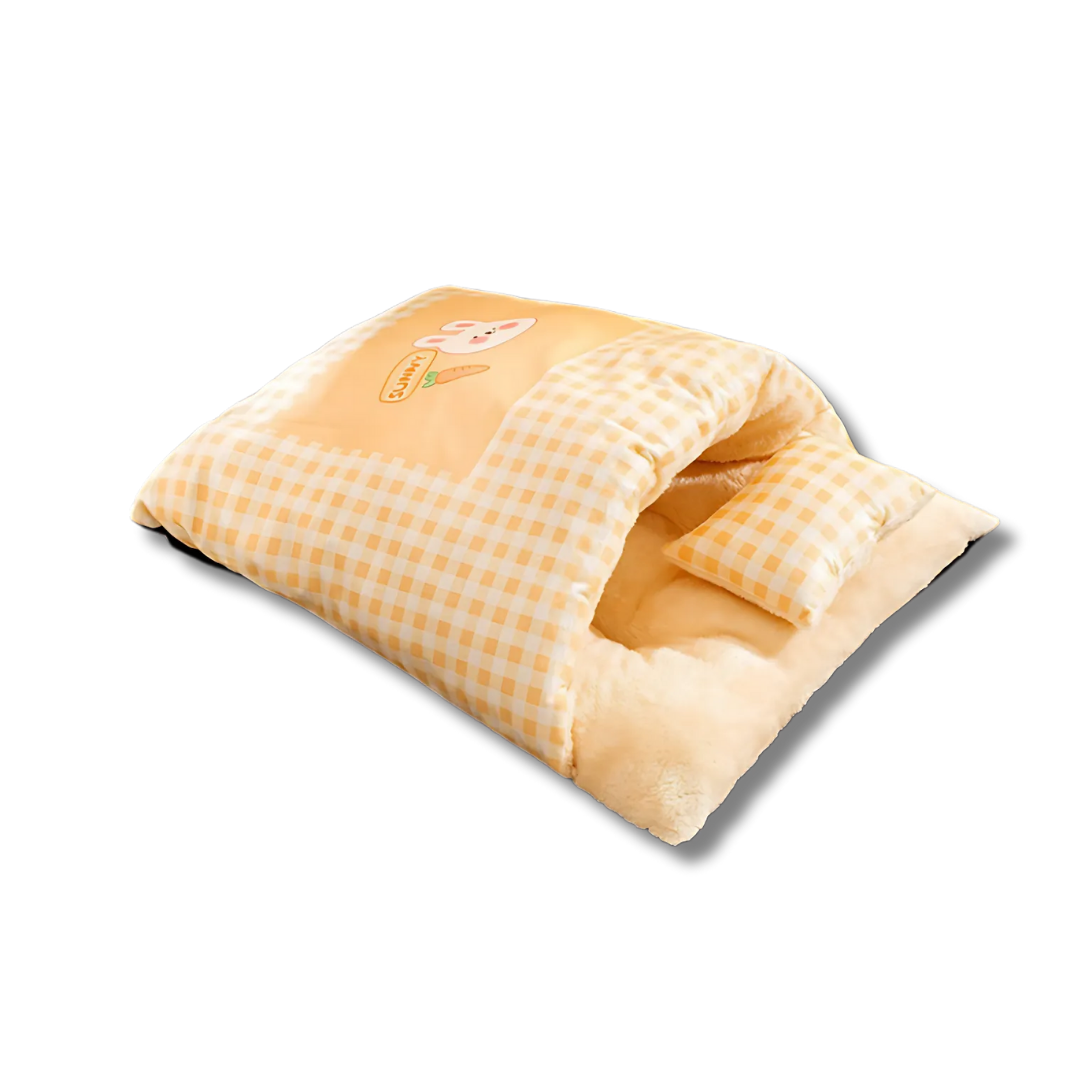 FluffCove - Gesloten Verkoelend Kattenbed