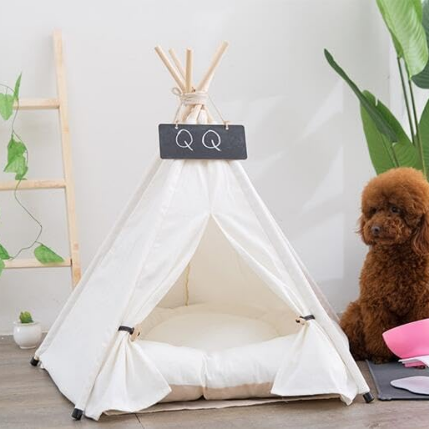 Snugwood - Houten Katoenen Hondenbed