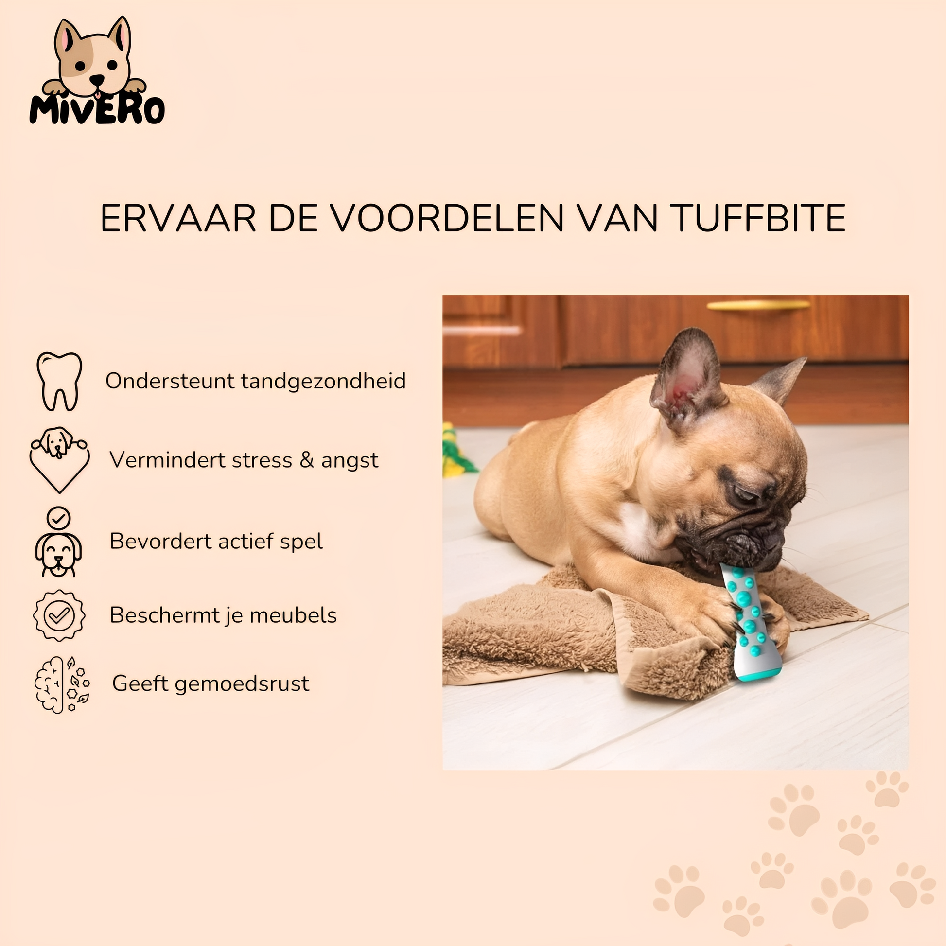 TuffBite -  Kauwbestendig Interactief Hondenspeeltje