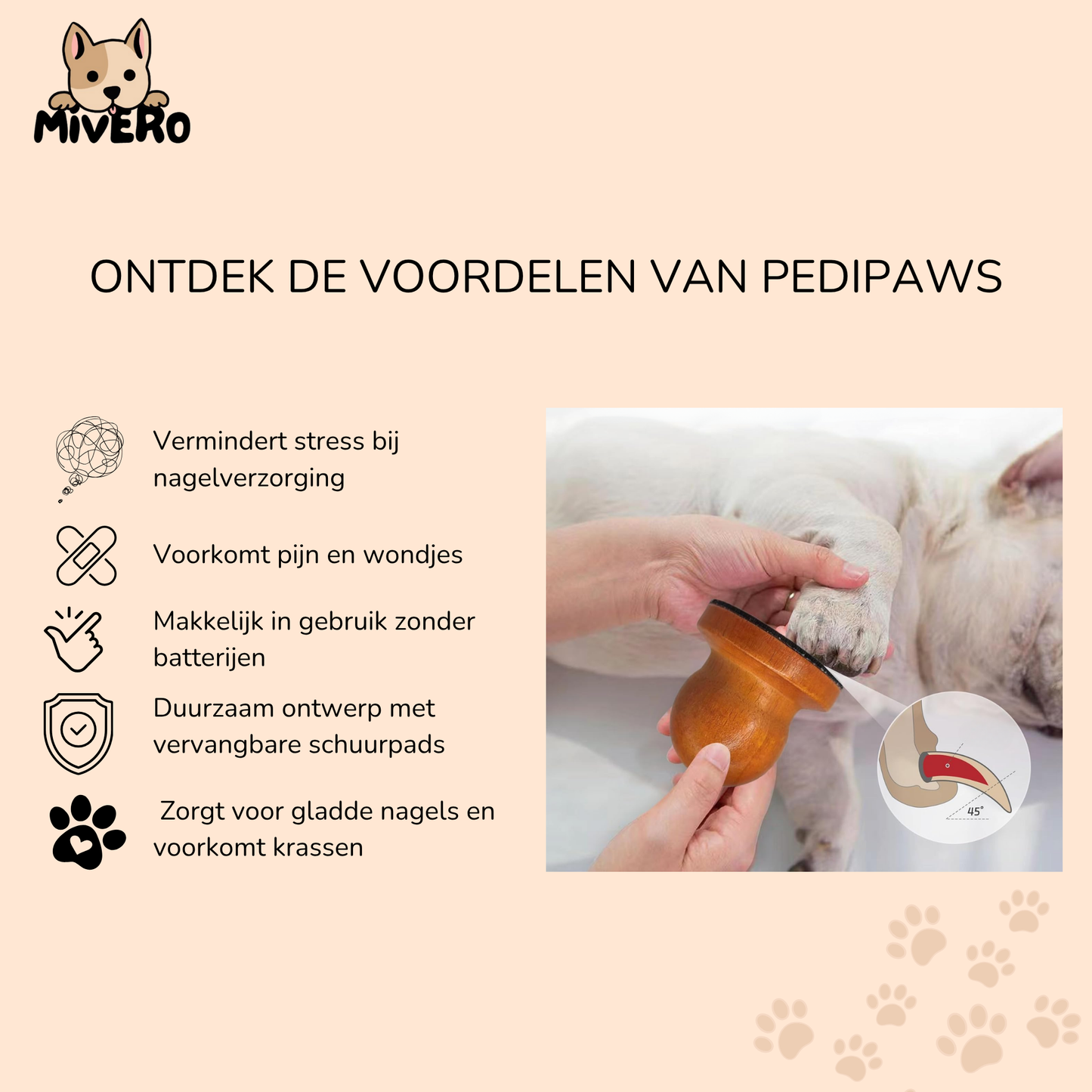 PediPaws - Stille Veilige Nagelvijl