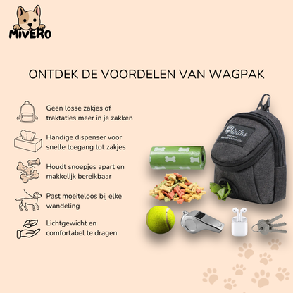 WagPak - Compact Multifunctionele Hondenpouch