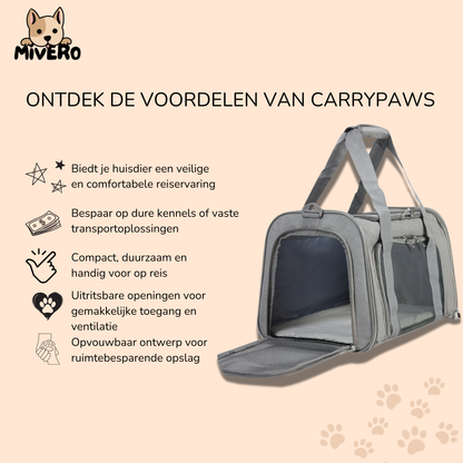 CarryPaws - Uitbreidbare Rolkoffer Draagtas