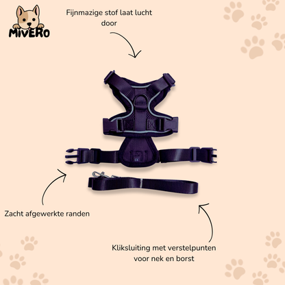 Harnix -  Ademend Verstelbaar Kattenharnas