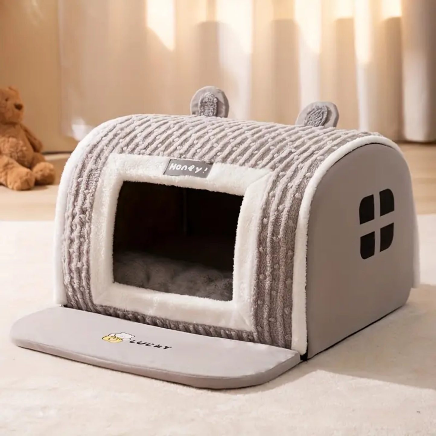 Pawshelter - Pluche Veiligheids Huisdierenbed