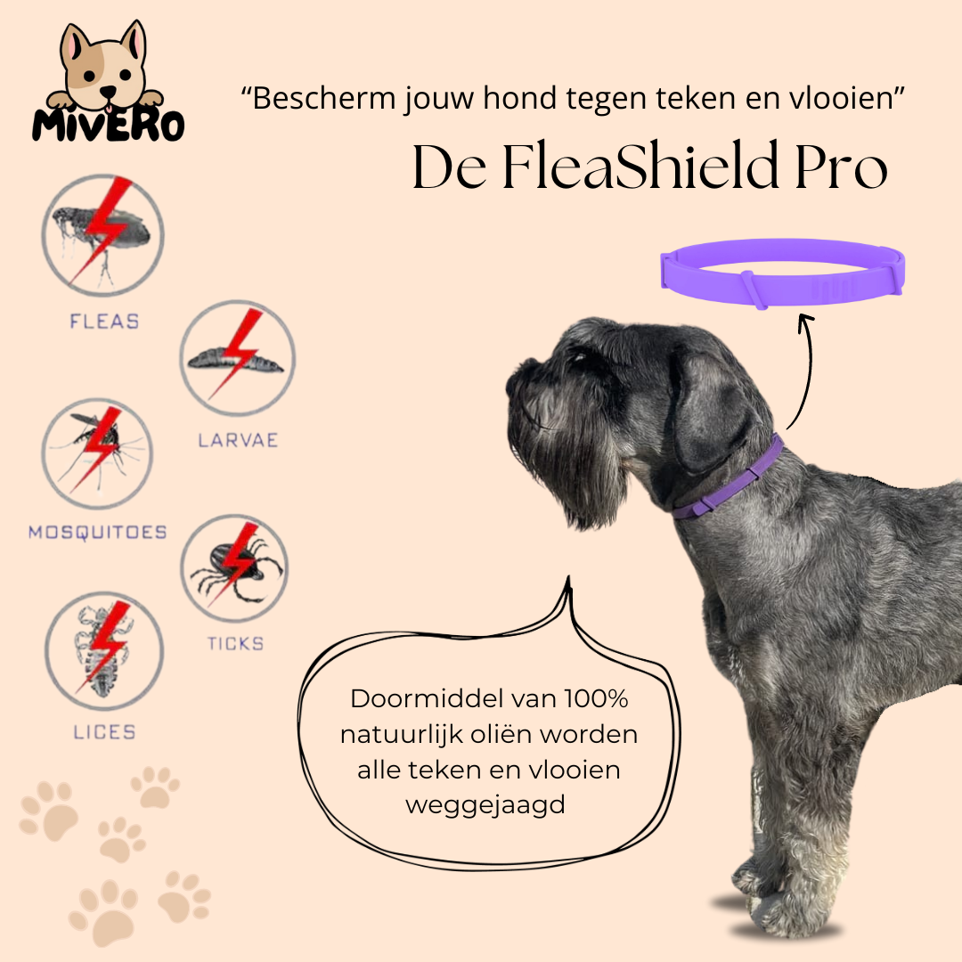 FleaShield Pro -  8 Maanden Teken- en Vlooien Vrij