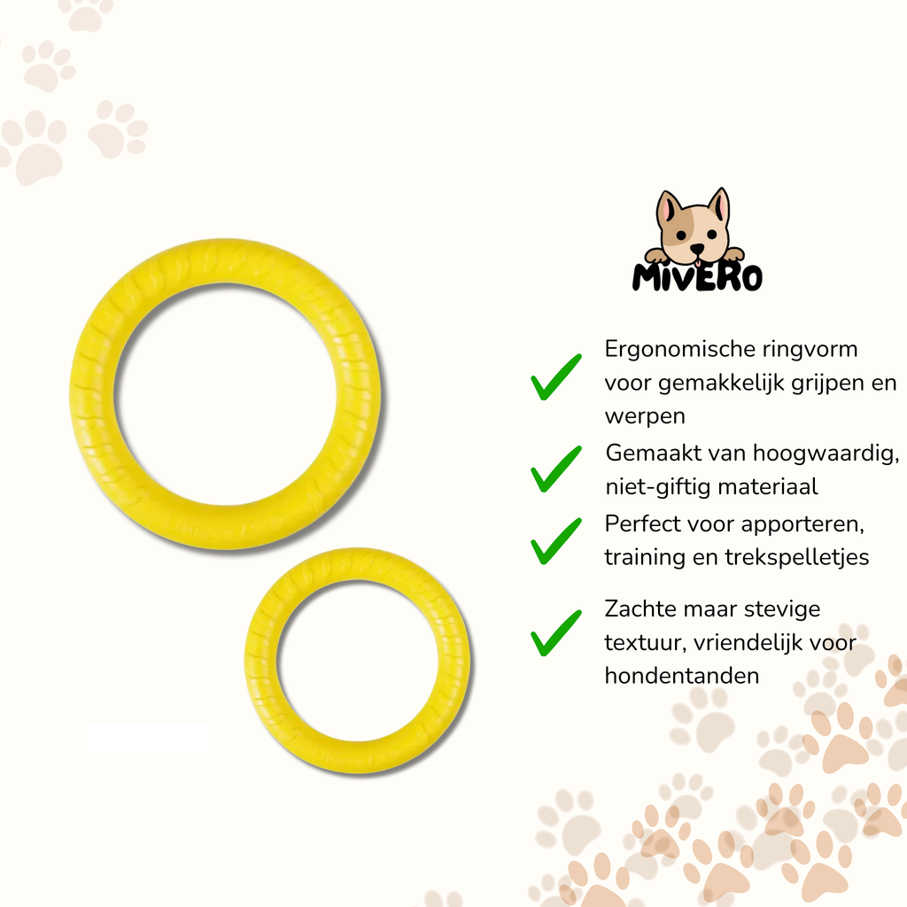 TuffRing - Drijvende Kauwbestendige Hondenfrisbee