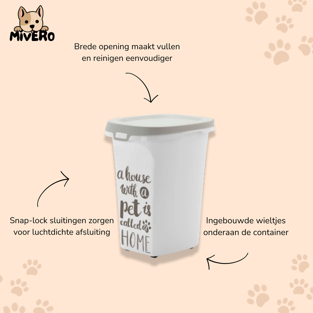 SealBin -  Luchtdichte Verrijdbare Voercontainer