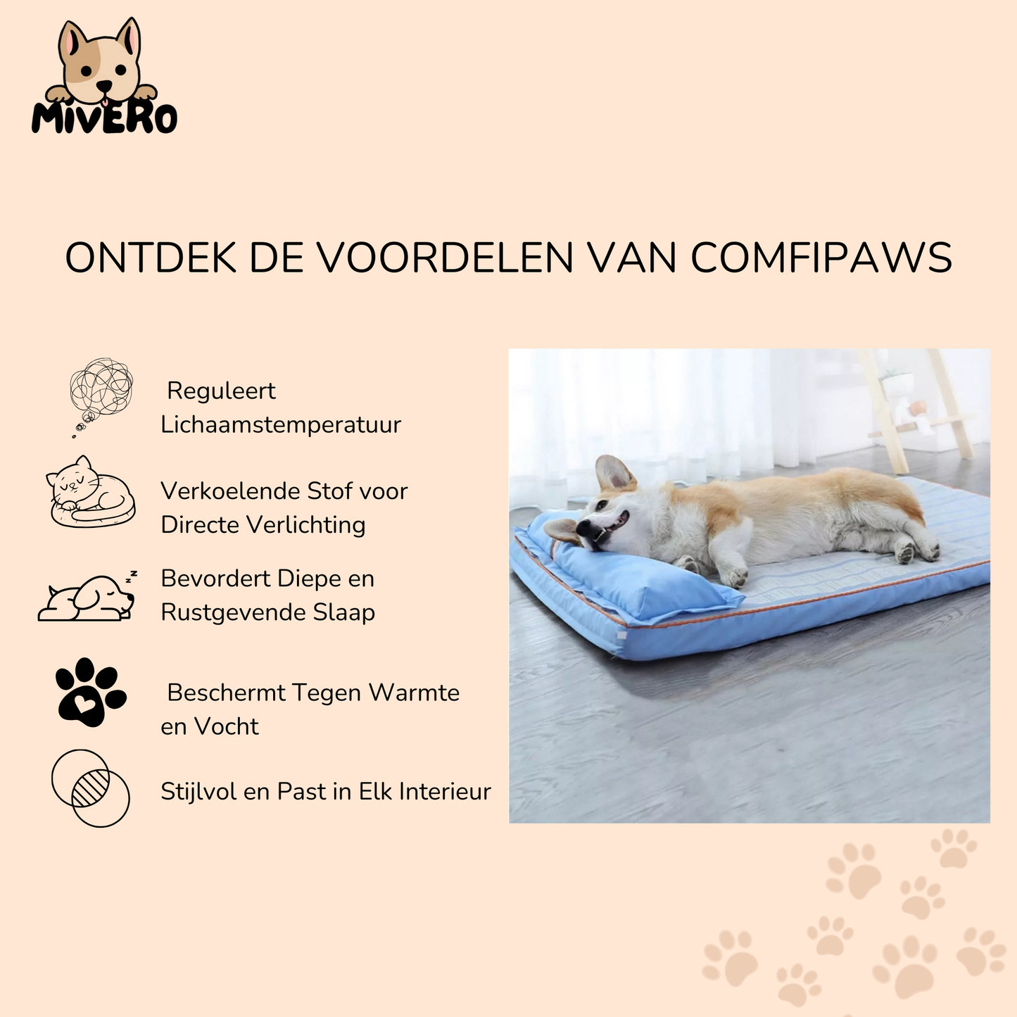 ComfiPaws - Orthopedisch Wasbaar Hondenbed