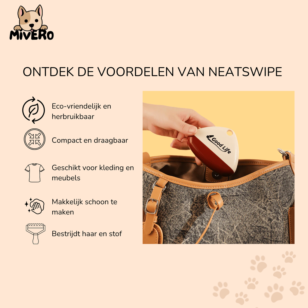 NeatSwipe - Herbruikbare Huisdierhaar Roller