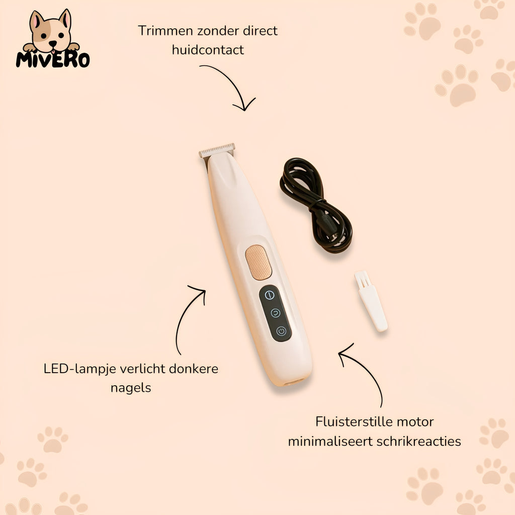 ZenClip - Veilige Fluisterstille Hondentrimmer