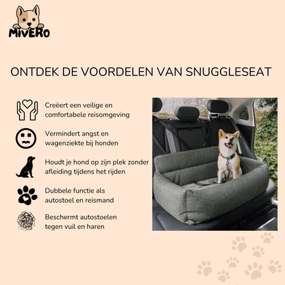 SnuggleSeat  - Veilig Comfortabel Hondenzitje