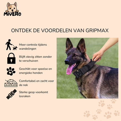 GripMax - Sterke Handgreep Hondenhalsband