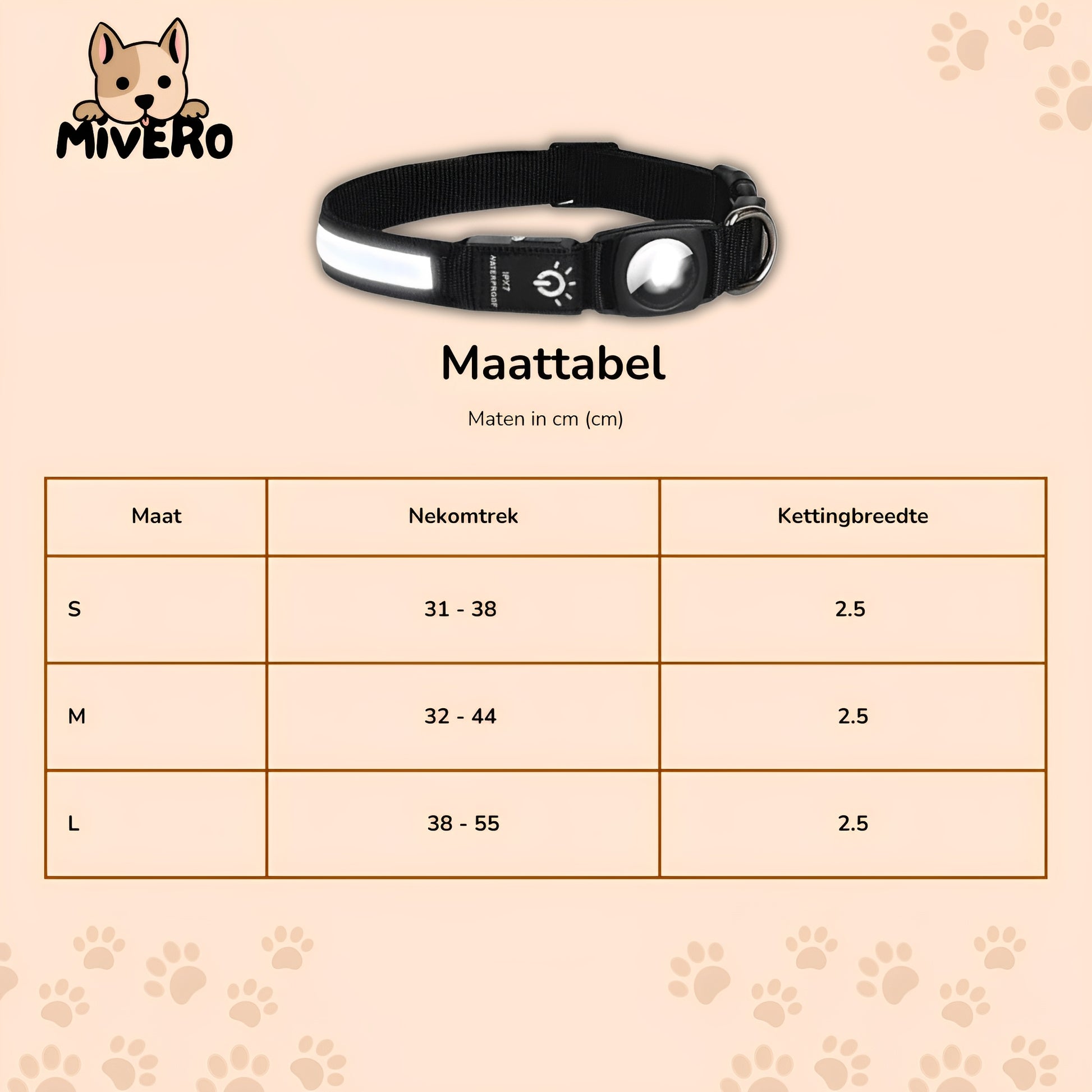 GlowTag - Waterdichte LED Dierenhalsband