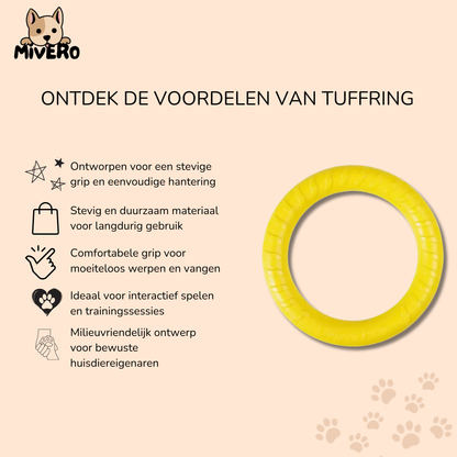 TuffRing - Drijvende Kauwbestendige Hondenfrisbee