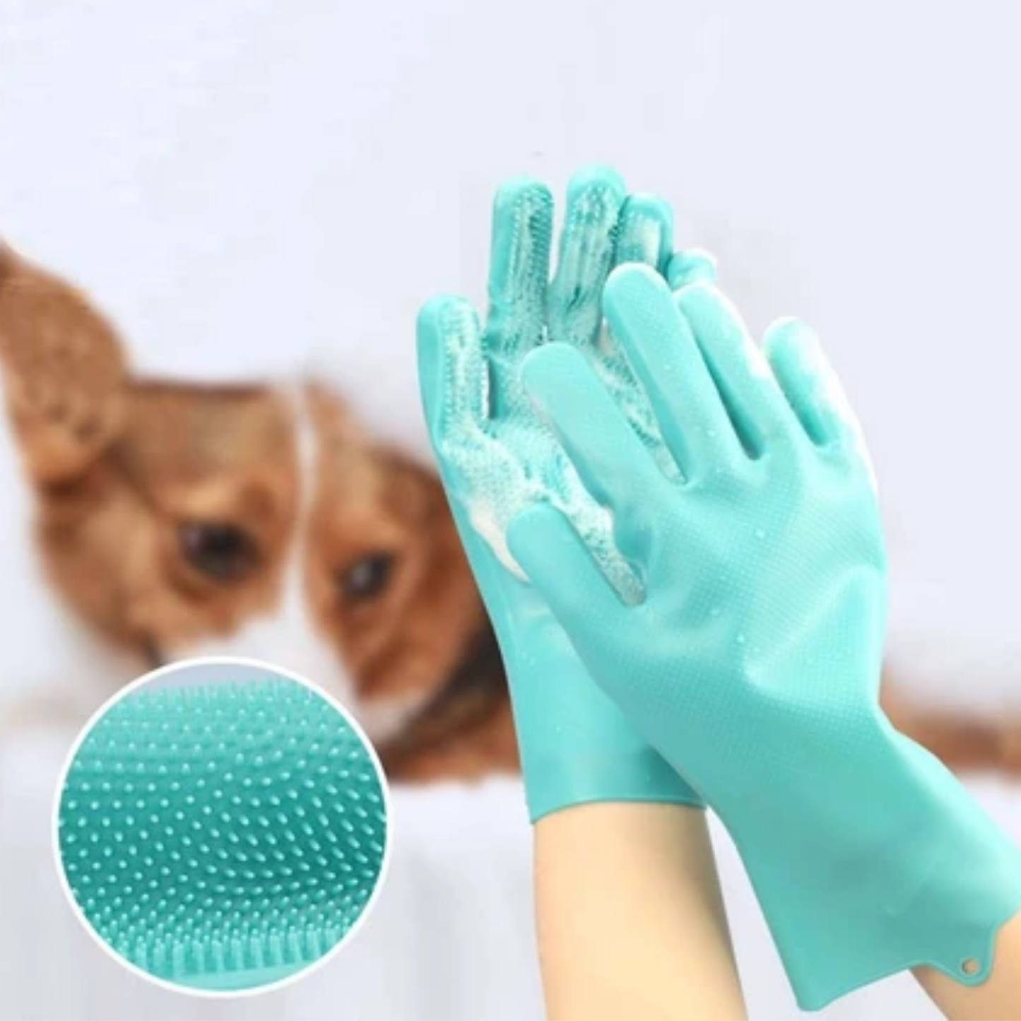 Scrubsy - Siliconen Massage Groominghandschoen