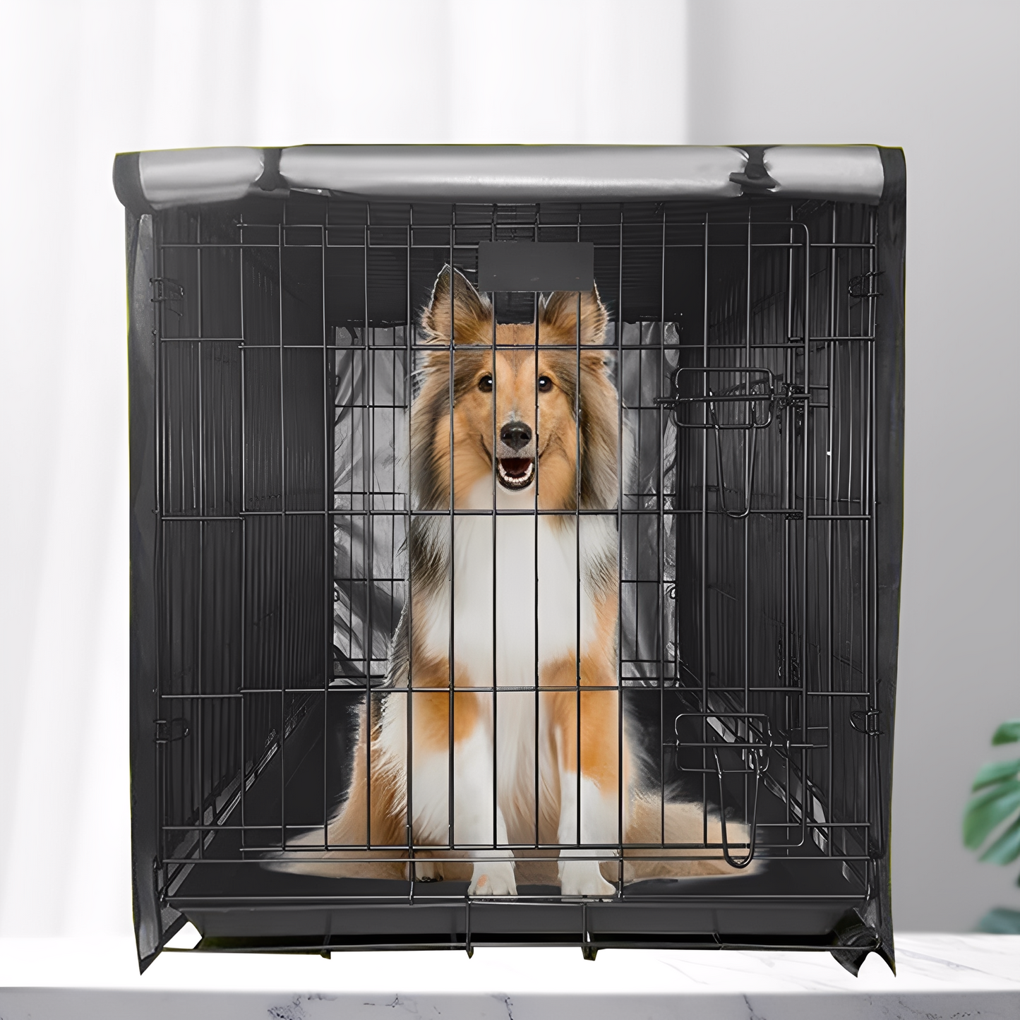 ZenCrate - Ademend Verduisterend Hondenbenchhoes