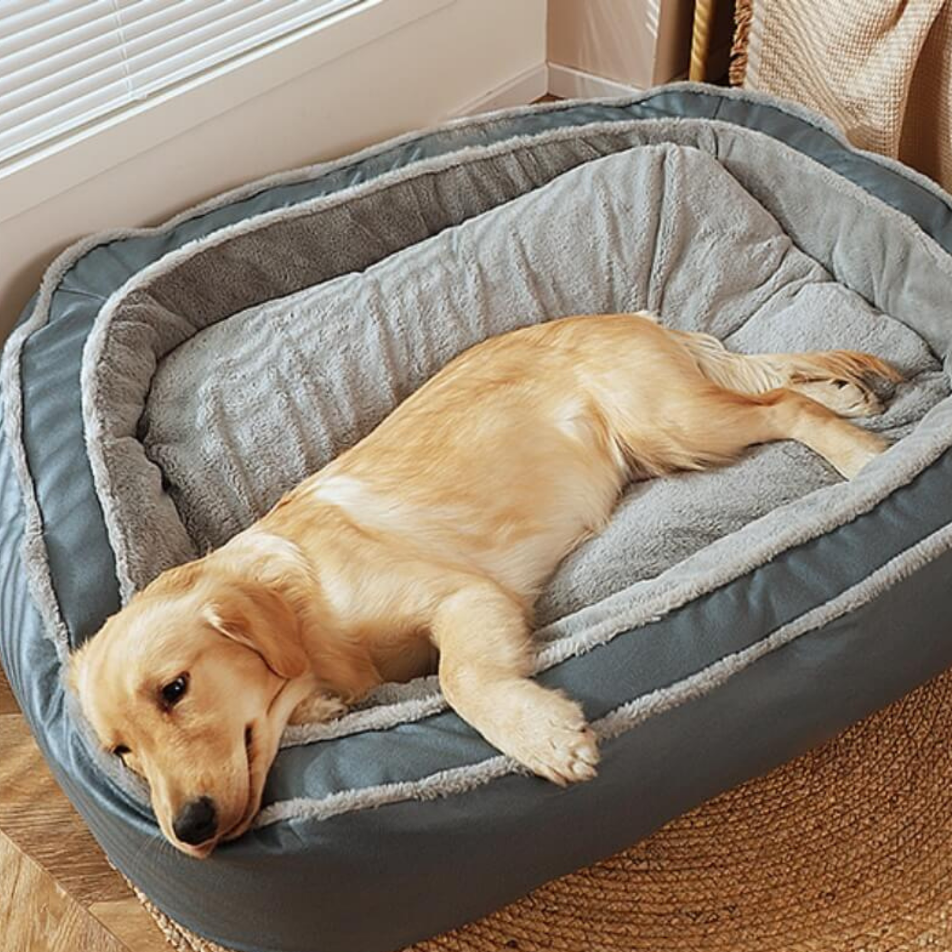 FurHaven - Orthopedisch Pluche Hondenbed