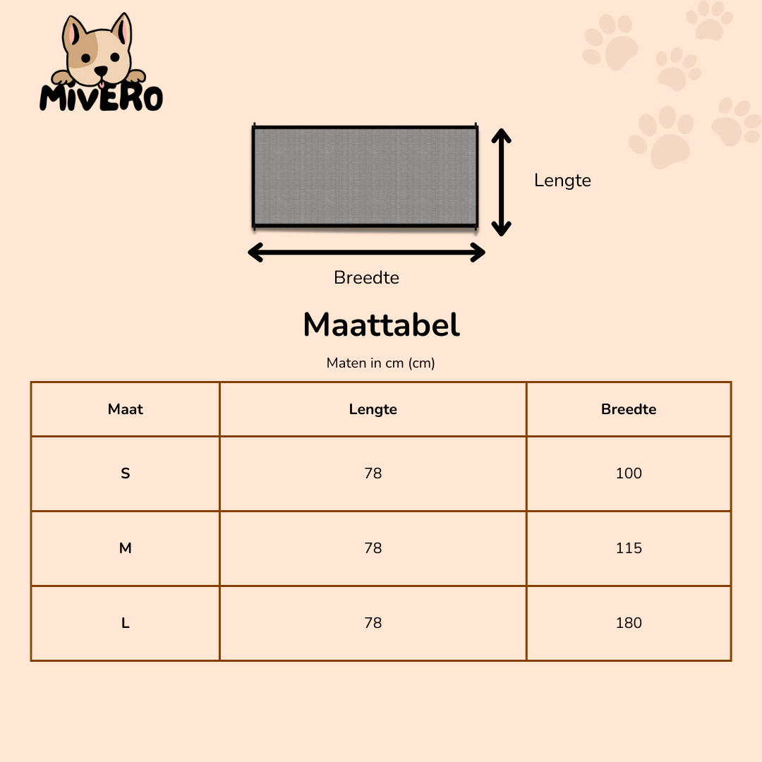 PawBlock - Uitschuifbare Mesh Hek