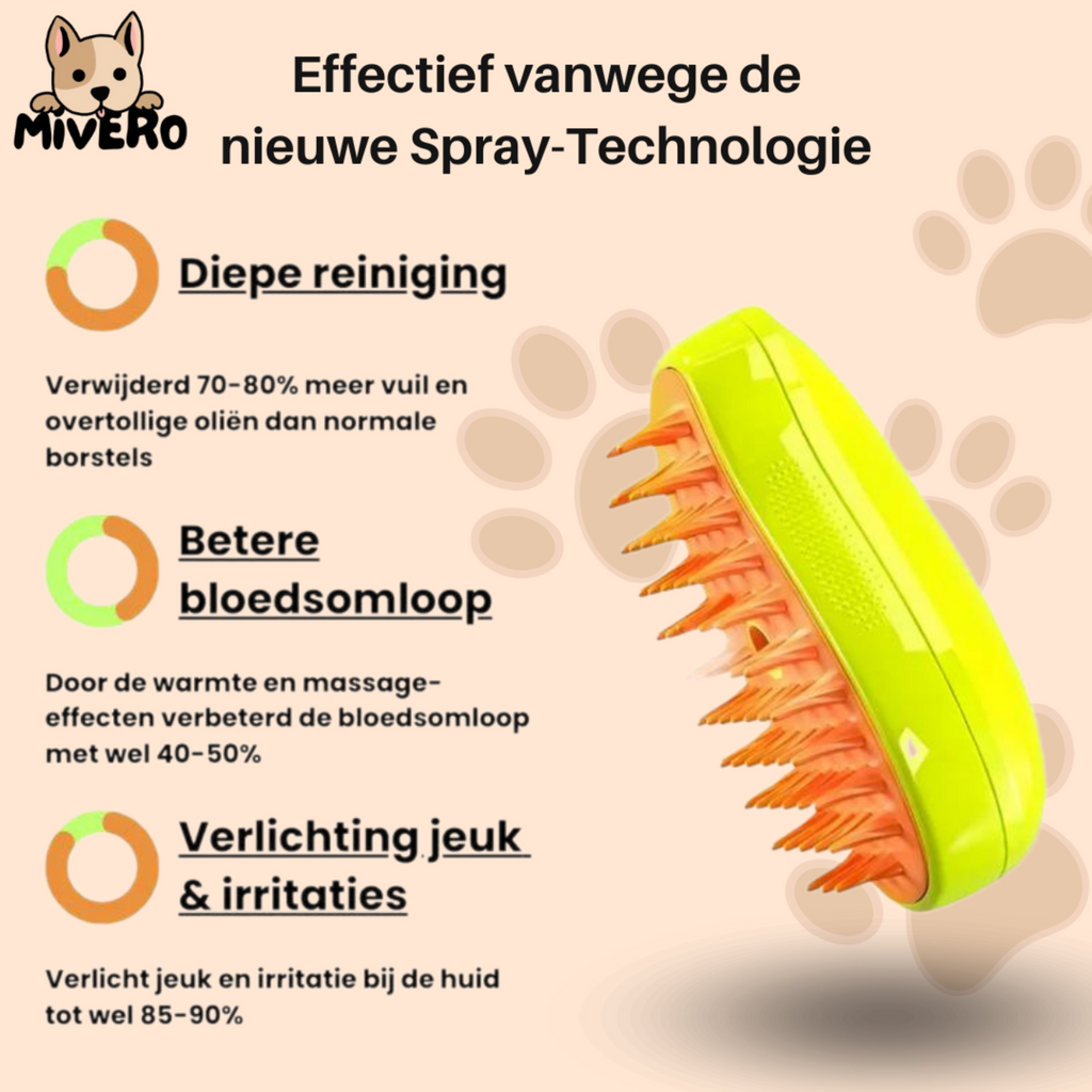 SteamBrush - Heeft jouw hond last van haaruitval?