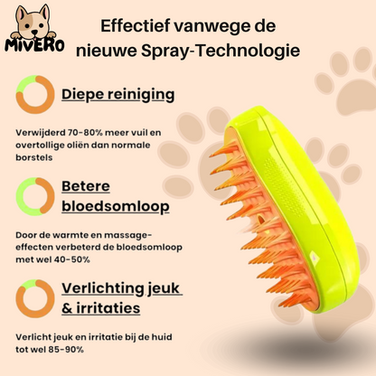 SteamBrush - Beschermt je hond tegen vlooien/parasieten!