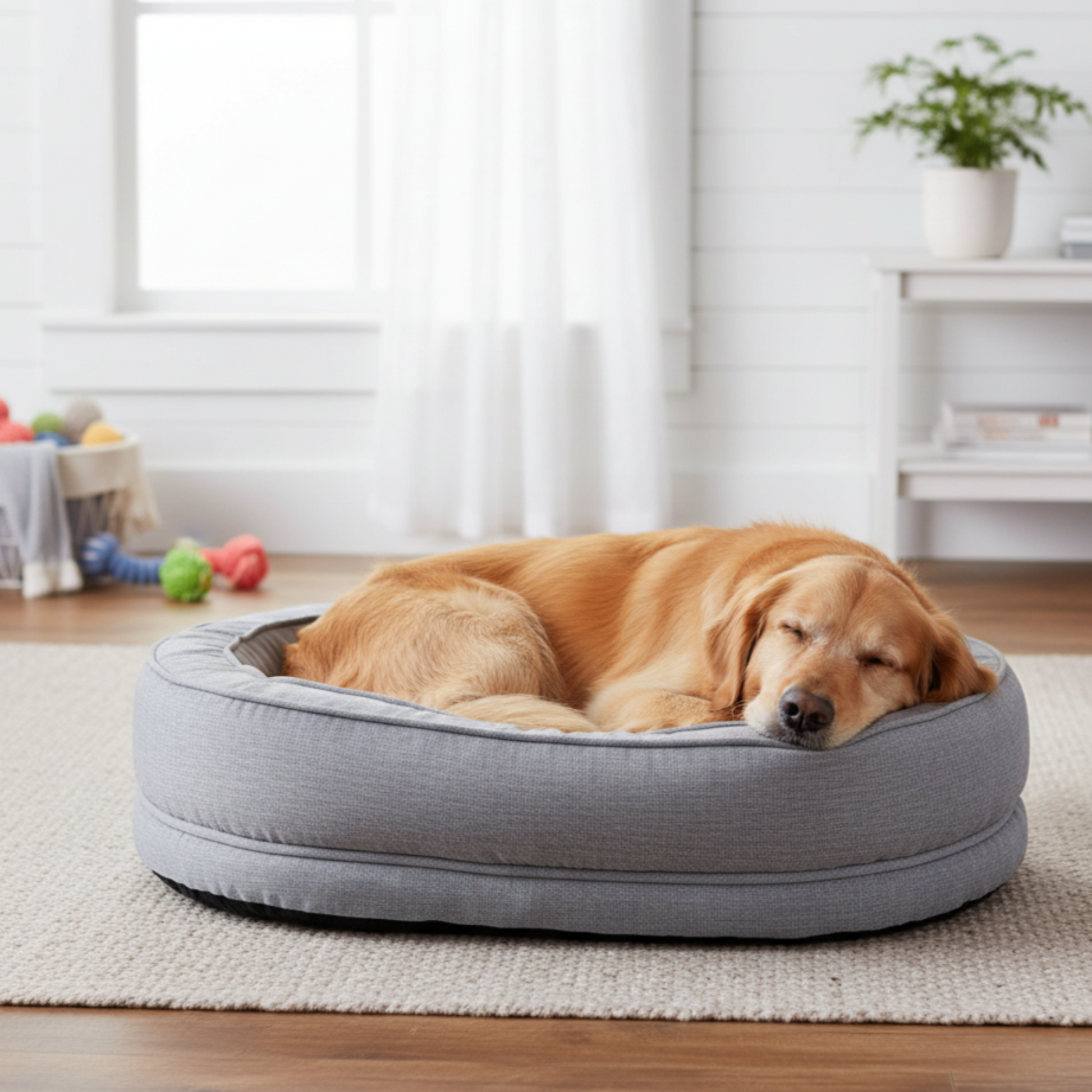 HushBed - Hondenbed Donut Orthopedisch Wasbaar