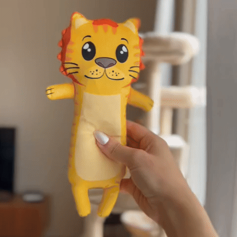 Minikat -  Knisperende Silvervine Knuffelkat