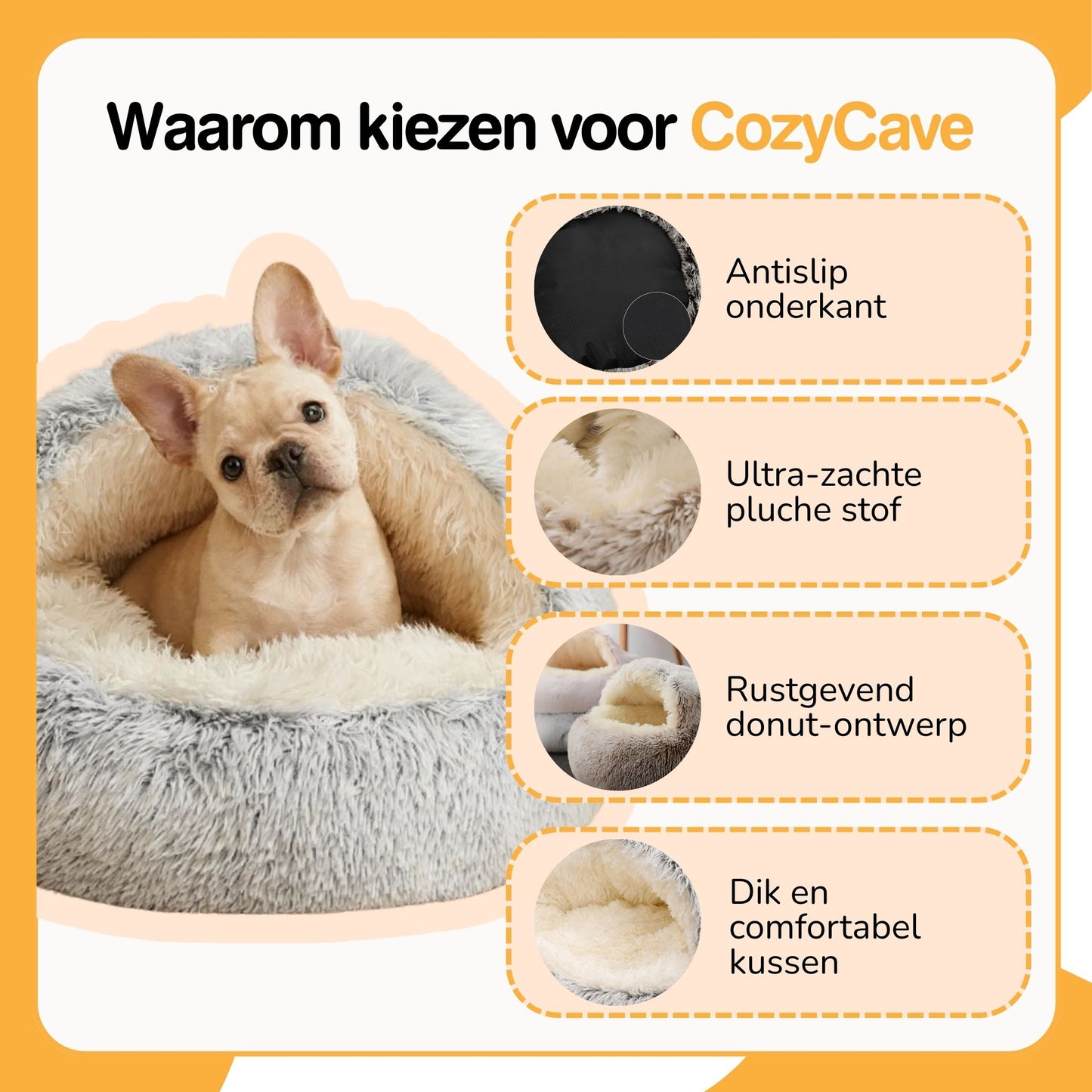 cozycave - knusse huisdierenmand