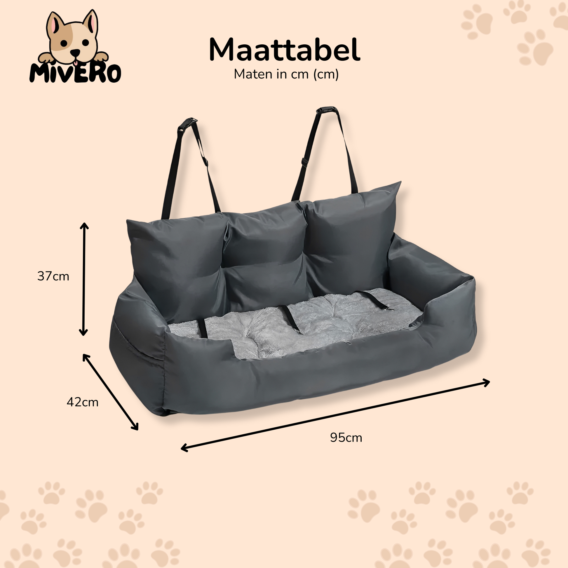 SnuggleSeat  - Veilig Comfortabel Hondenzitje
