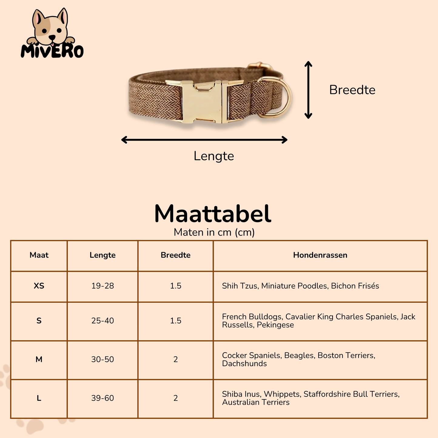 Snuggleband - Zachte Tweed Hondenhalsband
