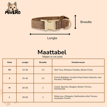 Snuggleband - Zachte Tweed Hondenhalsband