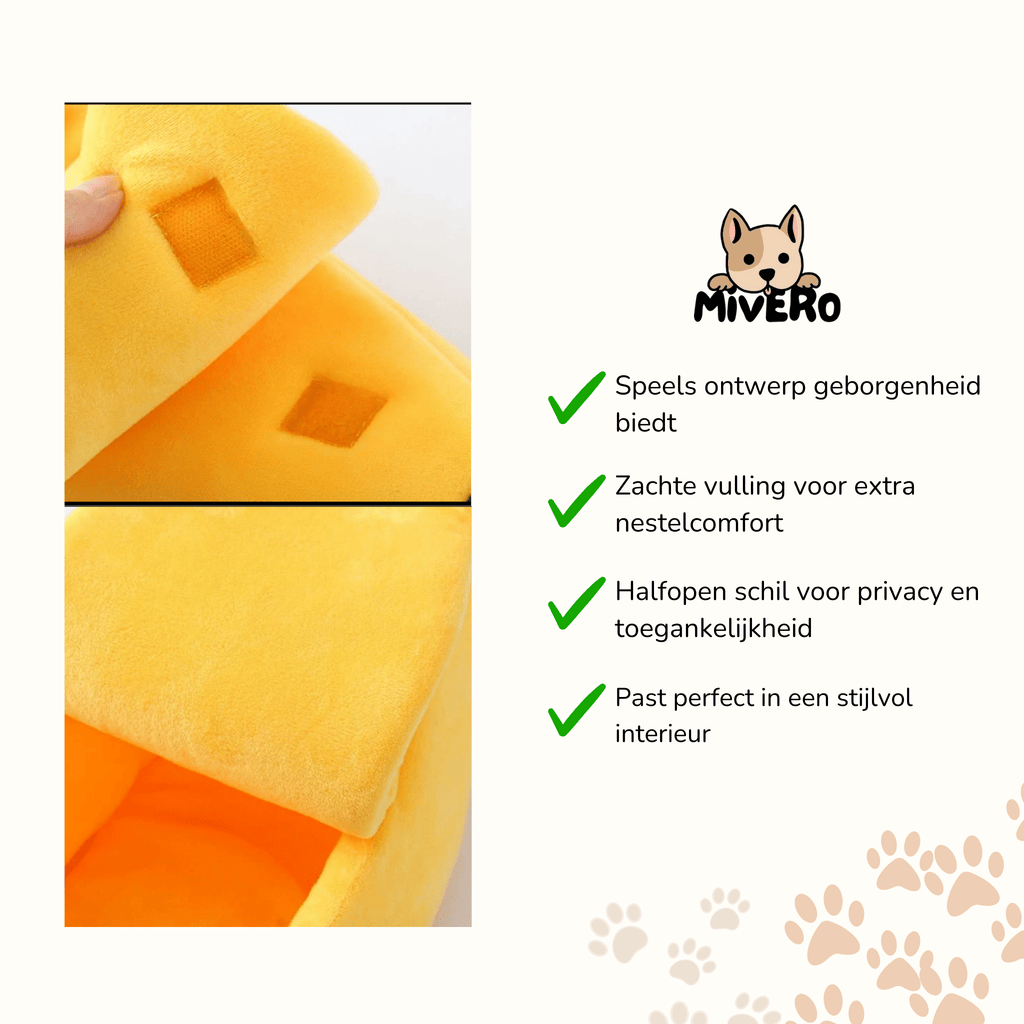 Bananapaws - Pluche Banaan Kattenmand - Mivero