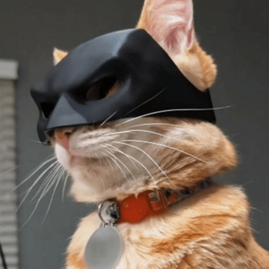 Batmeow - 3D - Geprint Superhelden Kattenmasker - Mivero