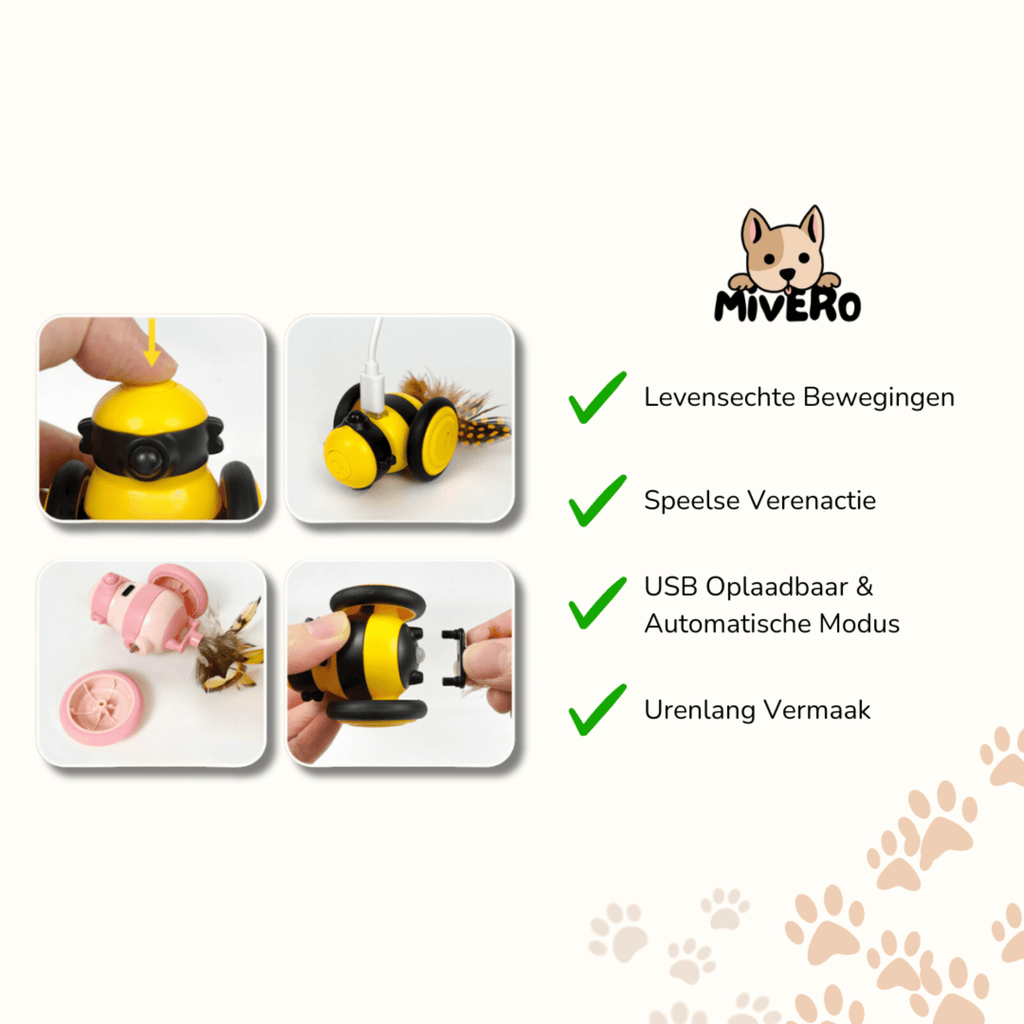 BeePounce - Interactief Jachtinstinct Speeltje - Mivero