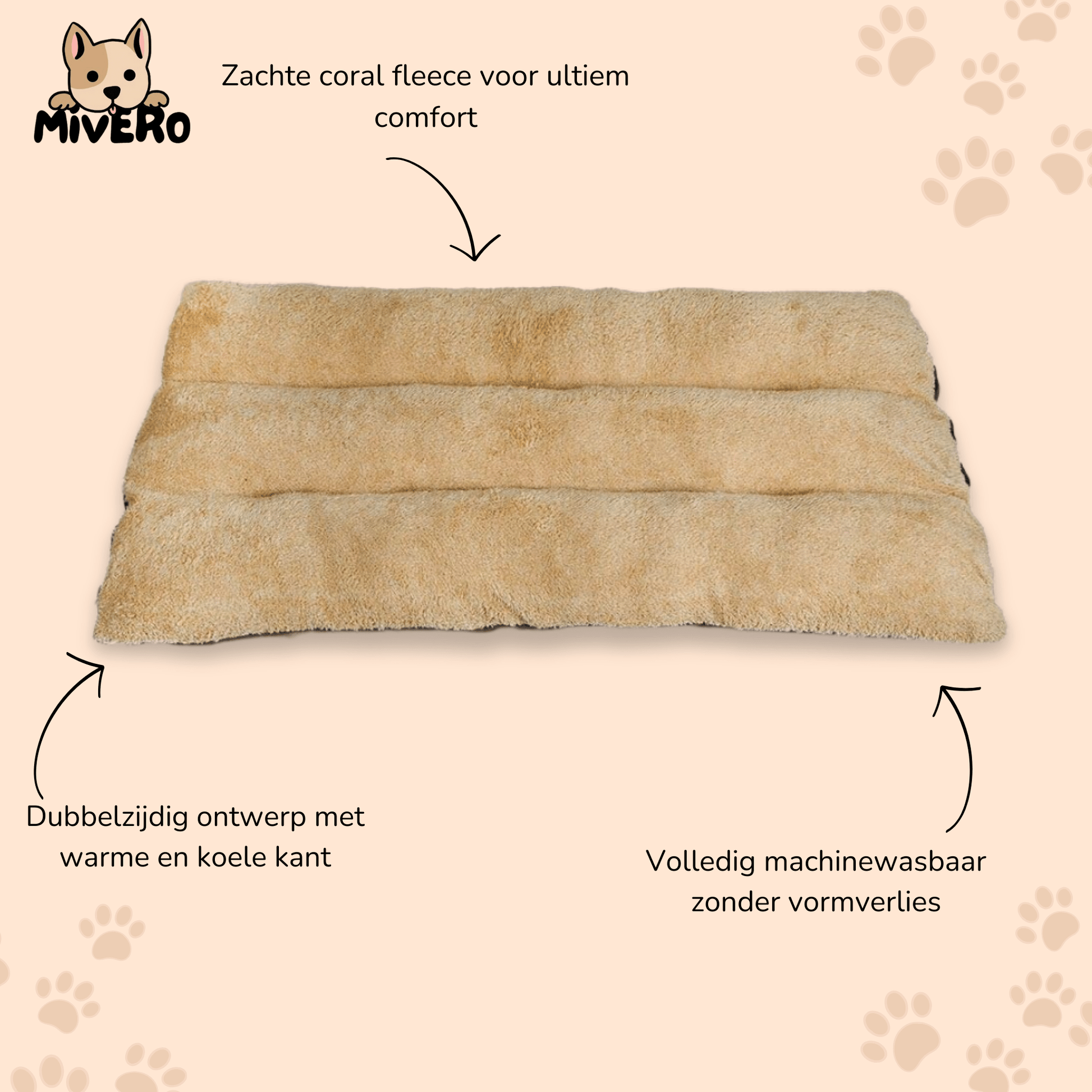 Breeza - Ademend Reversibel Hondenbed - Mivero