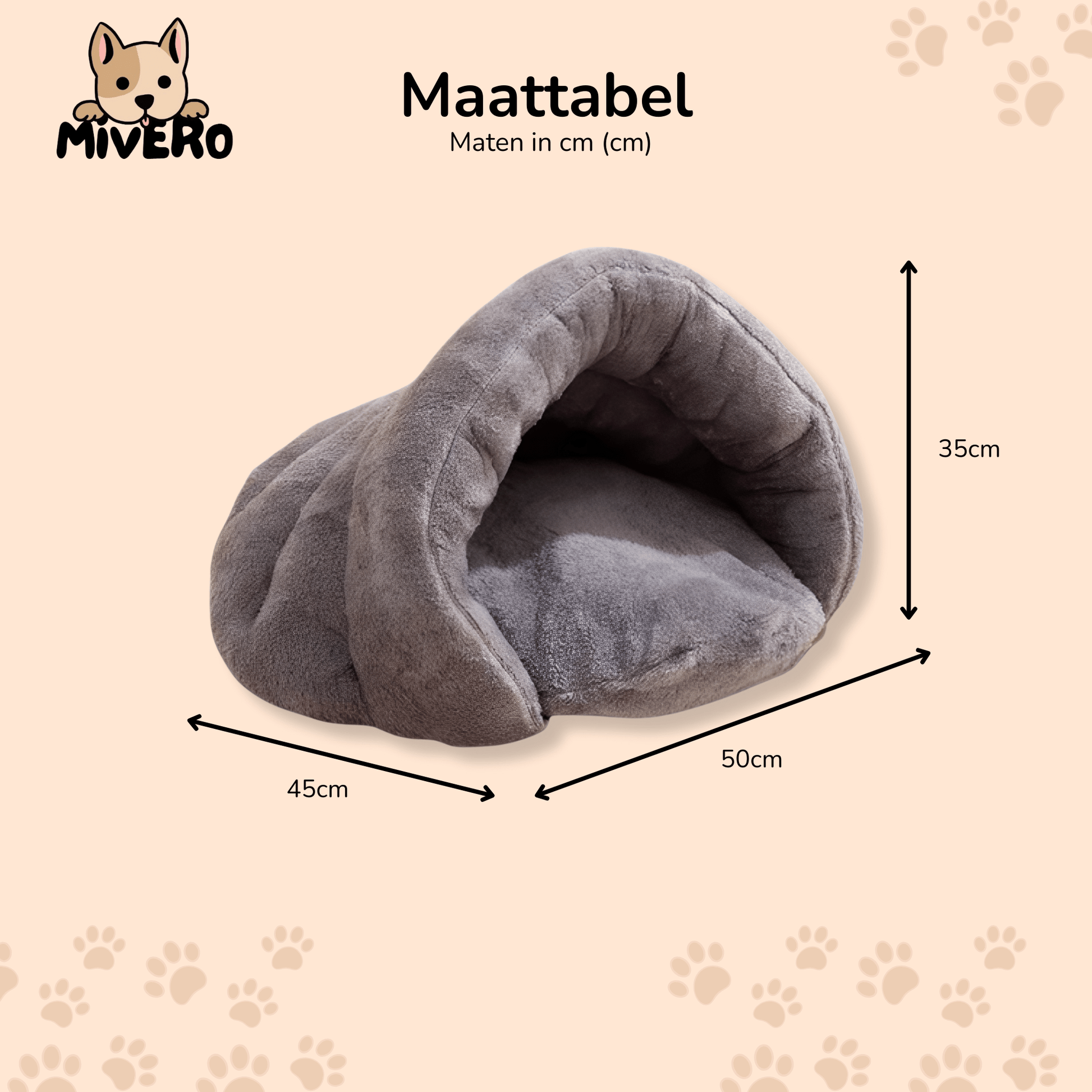 BurrowBed - Pluche Knus Hondenbed - Mivero