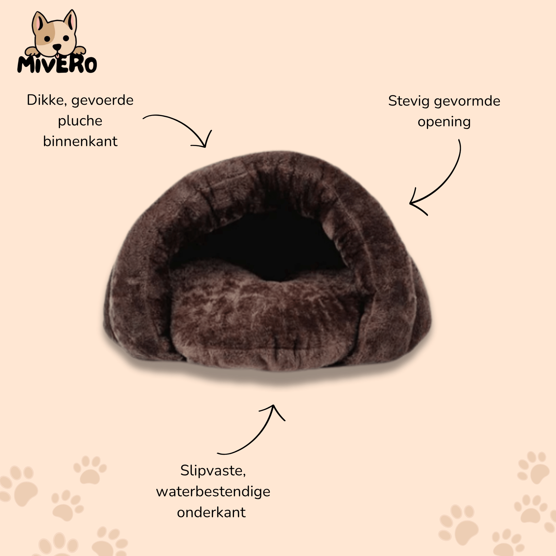 BurrowBed - Pluche Knus Hondenbed - Mivero