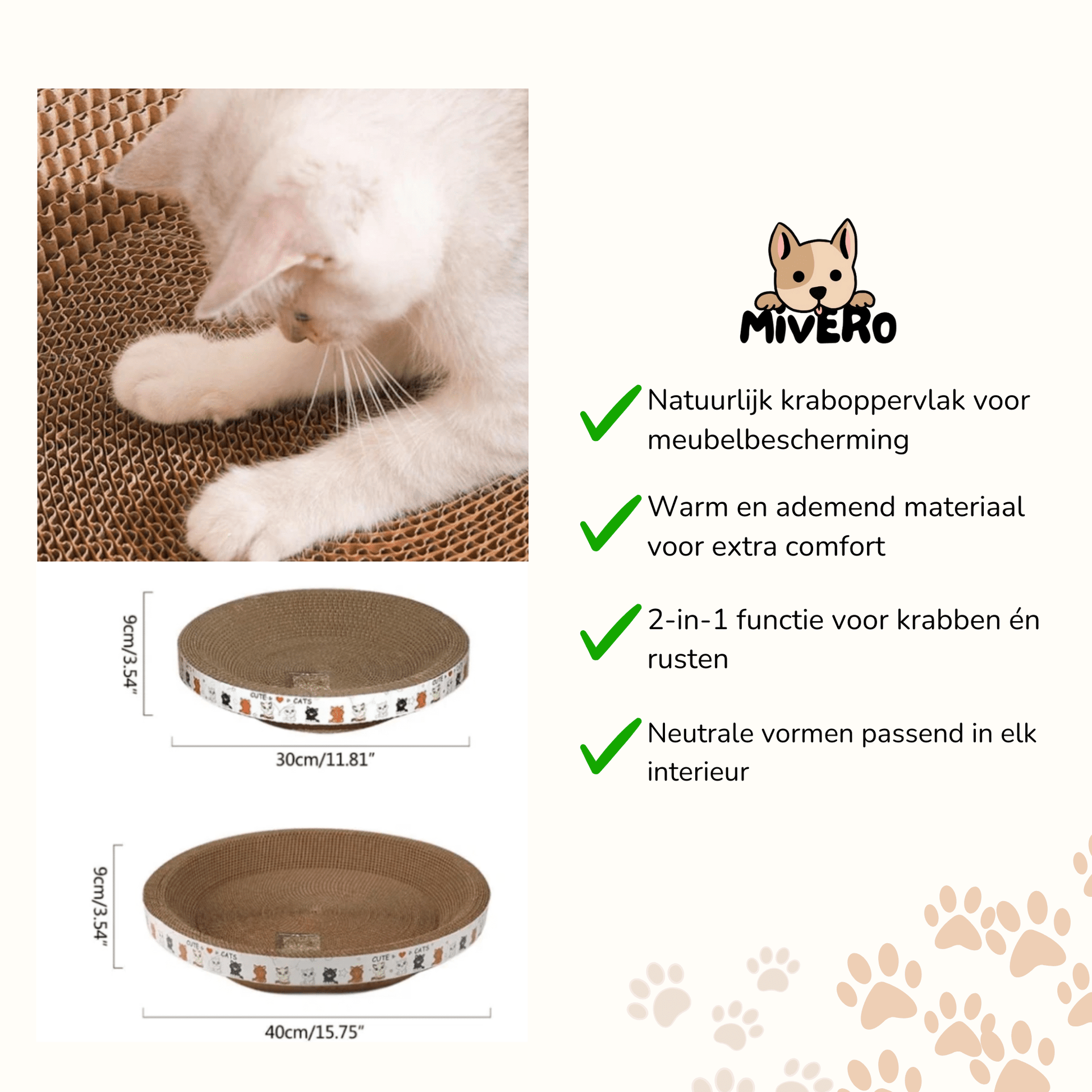 CardiCat - Ademend Isolerend Krabmeubel - Mivero